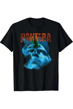 Pantera Herren Vintage Far Beyond Driven T-Shirt S EU 38/40 V-Ausschnitt Halbarm Klassische Passform Einfarbig 100% Baumwolle