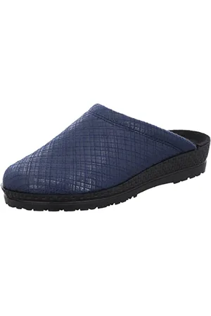 Rohde Damen Pantoffel Keilabsatz Hausschuh Microvelour Neustadt-D 2297, Größe:42 EU, Farbe: