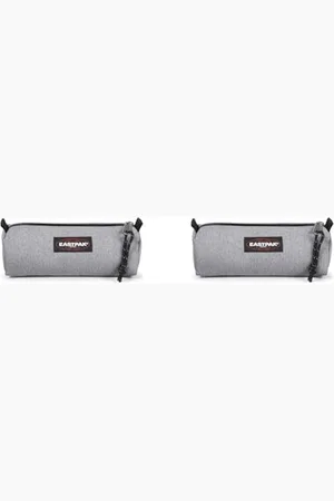 Eastpak BENCHMARK Single Federmäppchen, 21 cm, Grau (Packung mit 2)