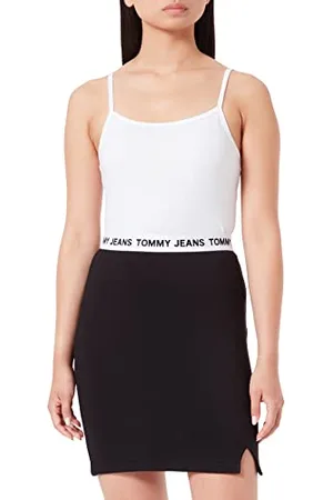Tommy Hilfiger Damen Dw0dw13706 Figurbetonte Röcke, Black, 36