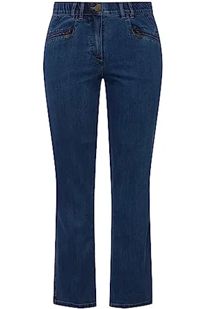 Ulla Popken Damen Mony Jeans, , 53W / 32L EU