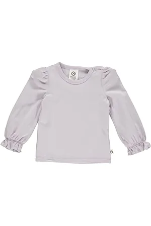 Müsli By Green Cotton Baby Girls Cozy me Frill l/s T-Shirt, , 56