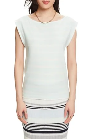ESPRIT Damen 024ee1k317 T-Shirt, 391/Light Aqua Green, XX-Small
