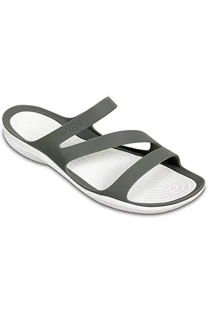 Crocs Damen Swiftwater Women Sandalen, Smoke/White, 42/43 EU