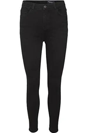 Noisy May Damen Nmbuddy Hw Sknny Az222bw Noos Jeans Solid, , 31W 32L EU