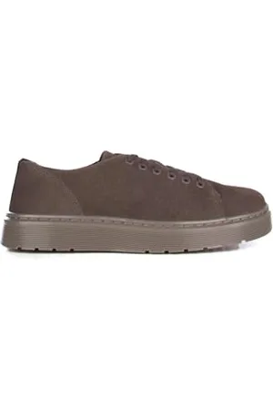 Dr. Martens Unisex 6 Eye Shoe Boots, Gunmetal E.H. Suede, 42 EU