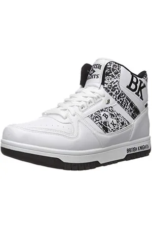 British Knights Herren Kings SL Turnschuh, Weiß/Schwarz/EL, 40.5 EU