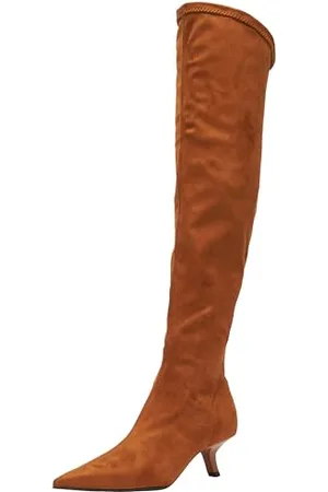 Pinko Damen Paganini Cruissard Suede Mode-Stiefel, , 35 EU