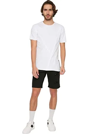 Trendyol Herren Männer Slim Fit Kurzarm Tshirt T Shirt, , S EU