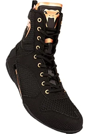 Venum Unisex Elite Boxschuhe, Schwarz/Bronze, 38 EU