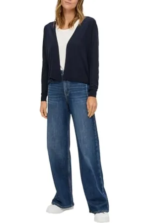QS by s.Oliver Damen 2142366 Sweatshirt, 5959 blau, 40