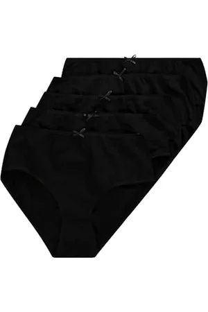 Ulla Popken Damen Slips, 5er-pack Taillenslip, , 46-48 EU