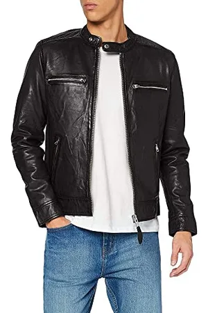 Schott NYC Herren Lcnewport Lederjacke, , X-Large