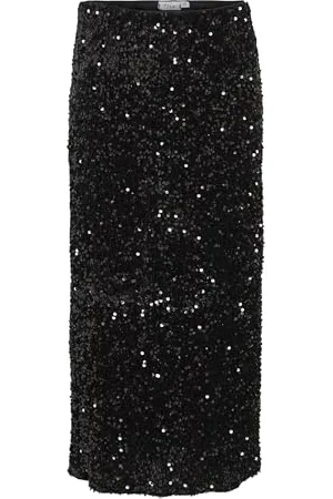 VILA Damen Vifaith Hw Midi Sequin Skirt/Vol, ,M