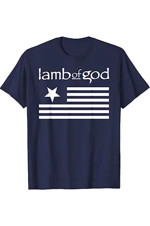 Lamb of God – Flag On Navy T-Shirt