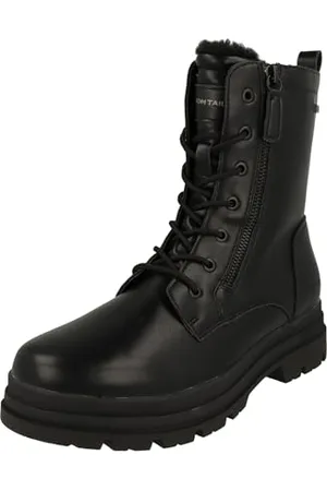TOM TAILOR Damen 8490030003 Stiefelette, Black, 38 EU