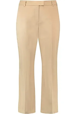 Gerry Weber Damen 7/8 Hose mit Bügelfalten unifarben 7/8 Länge 44