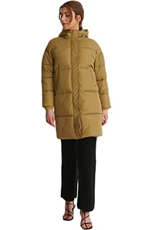 NA-KD Damen Padded Long Jacket Gepolsterte, Lange Jacke, , 42 EU