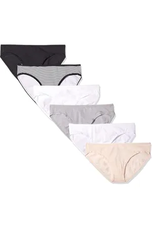 Amazon Damen Bikinihose aus Baumwolle (in Übergröße erhältlich), 6er-Pack, , 44