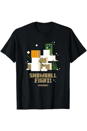 Minecraft Weihnachten Snowball Fight! Snow Golem VS Creeper T-Shirt