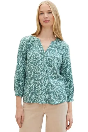 TOM TAILOR Damen Tunica Bluse mit Muster, , 32