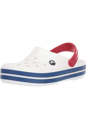 Crocs Unisex Crocband Clog, White/Blue Jean, 38/39 EU
