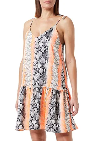 IZIA Damen Minikleid mit Schlangenprint Kleid, , M