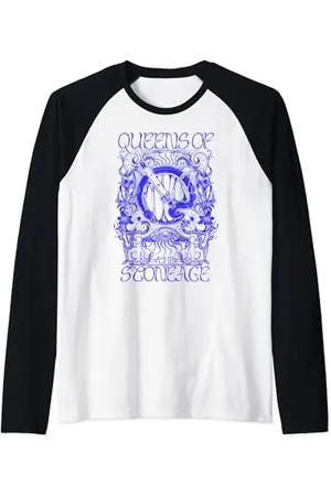 Queens Of The Stone Age Offizielle Damen Unisex-Erwachsene Raglan-Shirt, , S