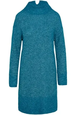 QS by s.Oliver Strick-Kleid mit Rollkragen