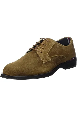 Tommy Hilfiger CORE RWB HILFIGER SUEDE SHOE Derby-Schuhe Herren, Braun (Desert Khaki), 43 EU