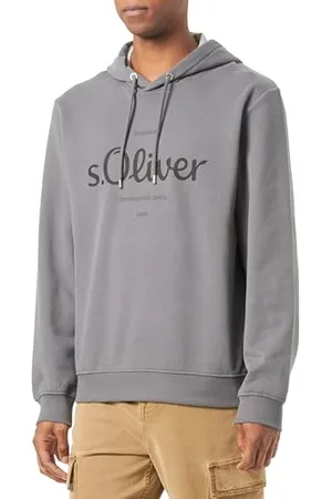 QS by s.Oliver Herren Logo-Sweatshirt mit Kapuze Logo-Sweatshirt mit Kapuze, , M