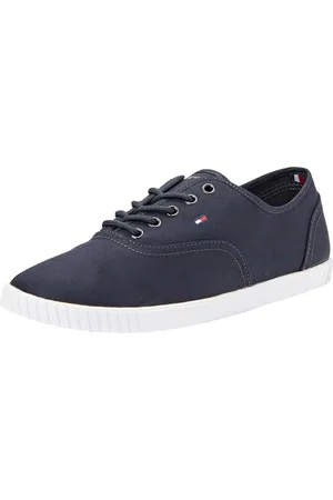 Tommy Hilfiger Damen Sneaker Canvas Lace Up Schuhe, Blau (Space Blue), 37
