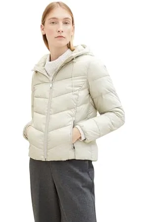 TOM TAILOR Damen Lightweight Steppjacke mit Kapuze, , XS