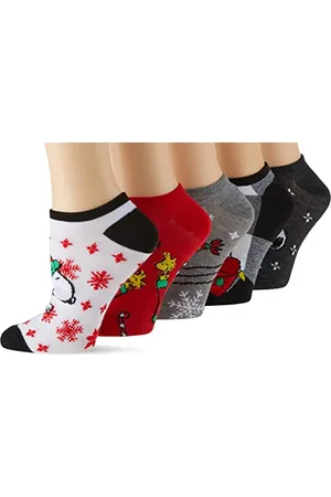 Peanuts Damen Snoopy Holiday 5 Pack No Show Lässige Socken, , 42-44.5 EU