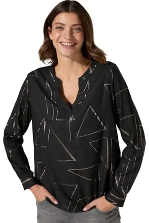 CECIL Damen B345185 TOS Melange Foilprint Blouse, , XS EU