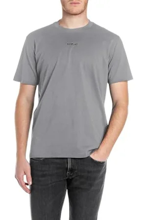 Replay Herren Basic T-Shirt Rundhals Kurzarm, , XL
