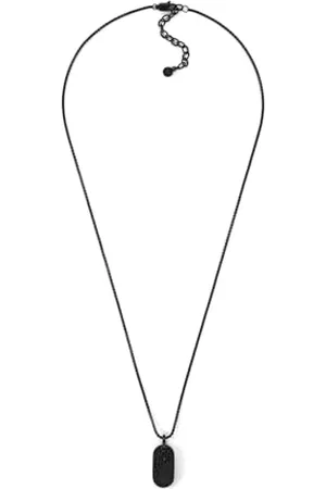 Emporio Armani Herren-Edelstahl-Halskette mit Karabinerverschluss