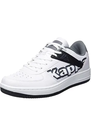 Kappa Unisex Bash Fo Sneaker, White Black, 43 EU