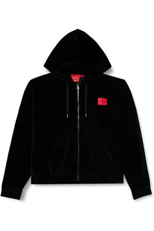 HUGO BOSS Damen Velvet:jacket LOUNGEWEAR JACKET, , L EU