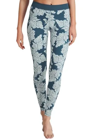 Calida Elastic Trend Leggings Damen, mit breitem Softbund, High Waist Yoga Leggings, natürlich atmungsaktive und weiche Single Jersey-Qualität