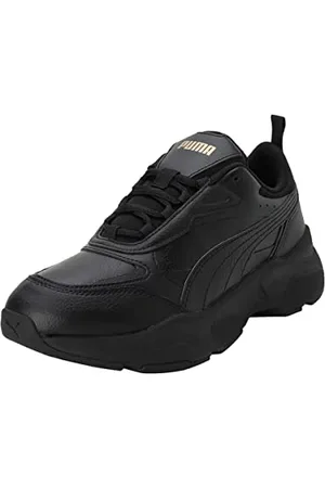 PUMA Damen Cassia SL Sneaker, Black Black Team Gold, 36 EU