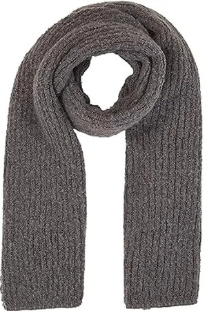 TOM TAILOR Damen 1037733 Schal mit Rippstruktur, 32251-dark Mineral Grey, OneSize