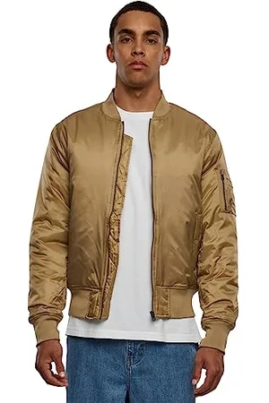 Urban classics TB861 Herren Jacke - Basic Bomber Jacket, Beige (beige 3), Gr. Small