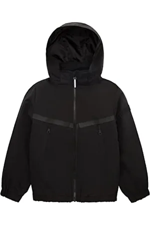 TOM TAILOR Jungen Kinder Bomberjacke mit Kapuze 1035724, Schwarz, 140