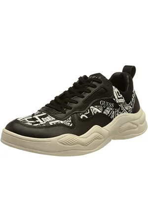 Guess Herren Bassano Sneaker, Black, 43 EU