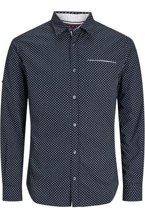 JACK & JONES Herren JJEREMY Detail Shirt LS NOOS 12235969, ,S