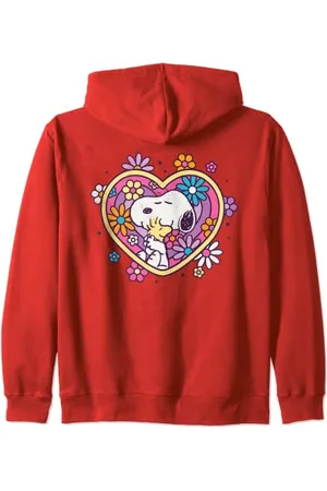 Peanuts – Hug Heart Flowers Kapuzenjacke