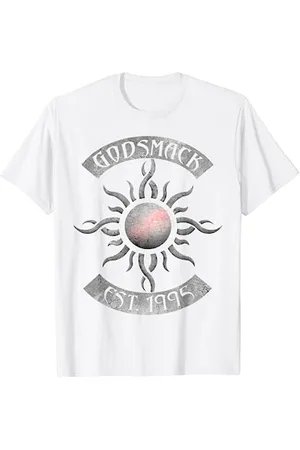 Godsmack – Legends Sun Rocker On White T-Shirt