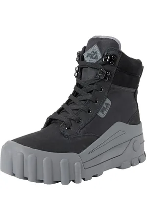 Fila Damen GRUNGELUTION mid wmn Mode-Stiefel, Black-Dark Shadow, 41 EU