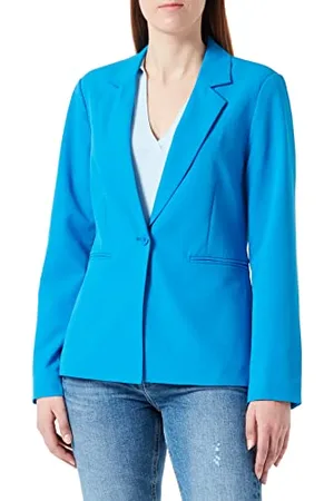 Ichi IHLEXI BL Damen Blazer Kurzblazer Jacke Ein-Knopf-Blazer mit Stretch und Reverskragen, Größe:44, Farbe: